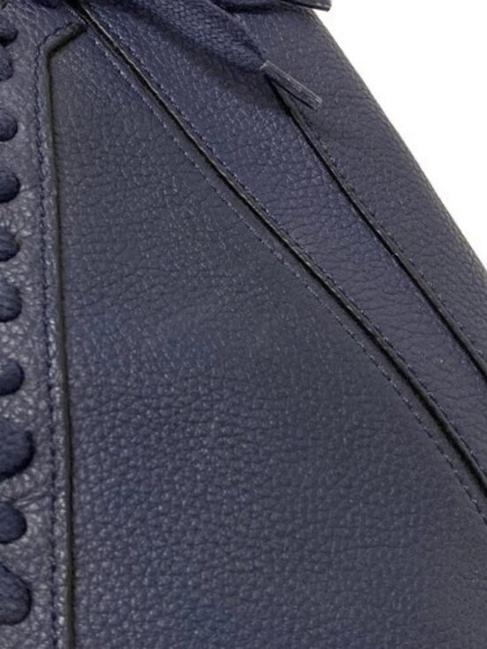 LOEWE puzzle sling Navy Leather Backpack main image 11